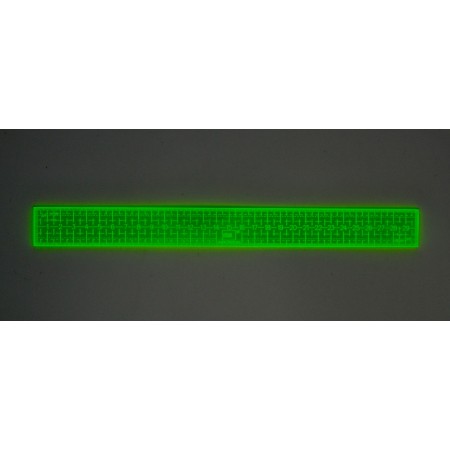 Patchworkové pravítko - 3x30cm - fluo