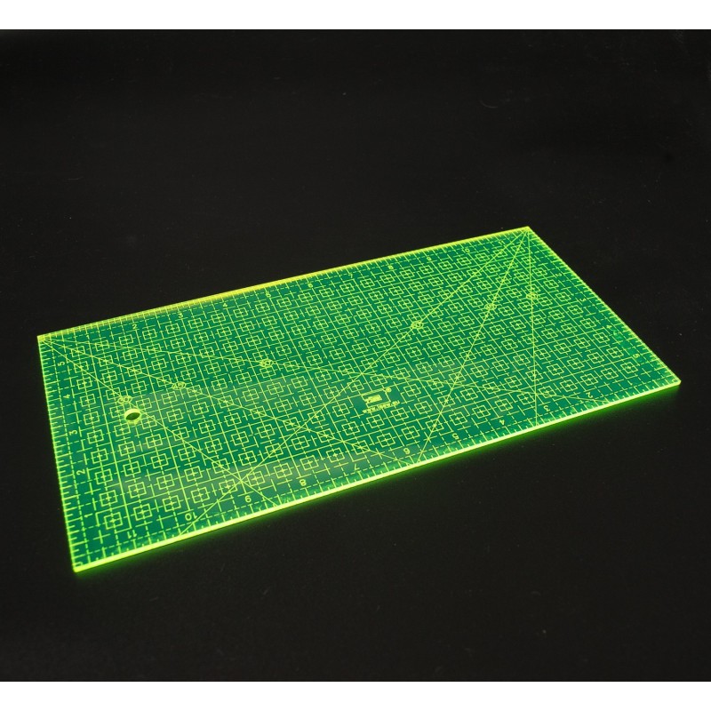 Patchworkové pravítko - 6x12 palců - fluo