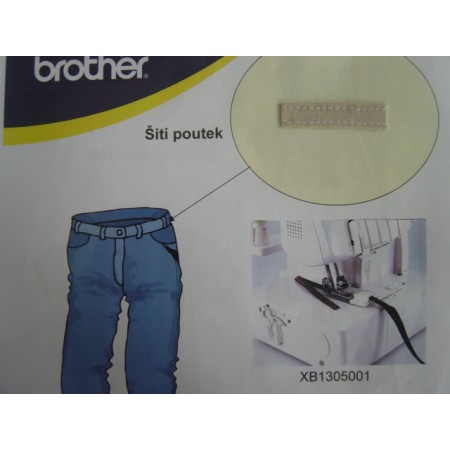 Příslušenství Brother - coverlock - zakladač pro šití poutek XB2972001
