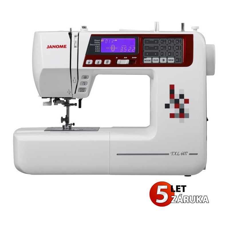 Šijací stroj Janome 607 TXL + predlžovací stôl