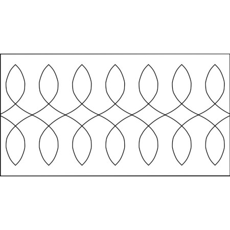 Quiltovací pravítko bordura smyčky NP5-U72 (5 mm)