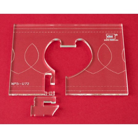 Quiltovací pravítko bordura smyčky NP5-U72 (5 mm)