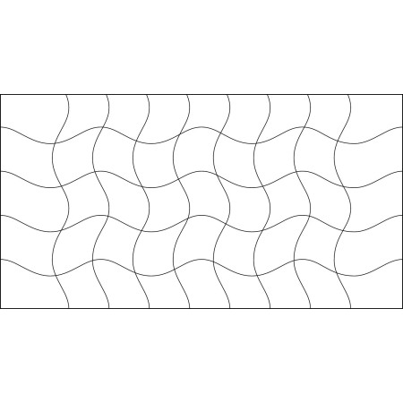 Quiltovací pravítko tvar vlnky 3 inch NP5-V5