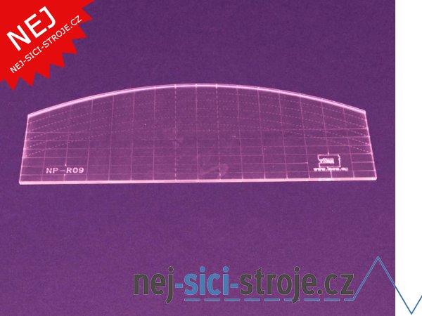 Quiltovací pravítko oblouk NP5-R09 (5 mm)