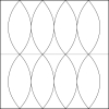 Quiltovací pravítko tvar list 4 inch NP5-P06-4 (5 mm)