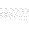 Quiltovací pravítko tvar bordura osmičky 3 inch NP5-M2