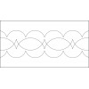Quiltovací pravítko tvar vlnky 3 inch NP-V4