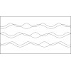 Quiltovací pravítko tvar vlnky 3 inch NP5-V5